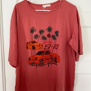 Men’s car t-shirt, Romwe